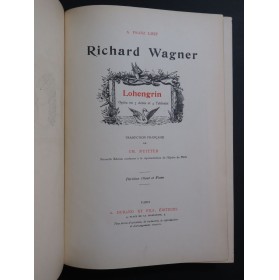 WAGNER Richard Lohengrin Opéra Piano Chant ca1891
