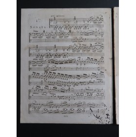 FERRARI Giacomo Gotifredo Trois Sonates op 3 Piano ca1790