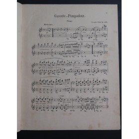 BEHR François Gavotte Pompadour op 499 Piano 4 mains ca1885