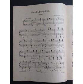 BEHR François Gavotte Pompadour op 499 Piano 4 mains ca1885