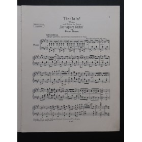 STRAUS Oscar Tiralala ! Piano 1908