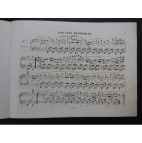 LEDUC Alphonse L'Incendie de Moscou Nanteuil Piano ca1846