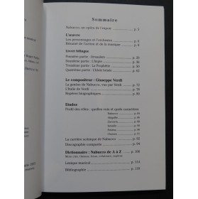 VERDI Giuseppe Nabucco Livret Dictionnaire 1995