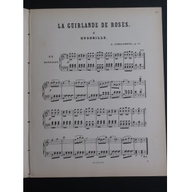 STREABBOG Louis La Guirlande de Roses op 65 No 6 Piano ca1870