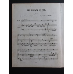 MICHEL Ferdinand Les Oiseaux du Fou Chant Piano ca1855