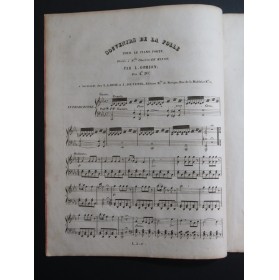 GOMION L. Souvenir de la Folle Piano 1835