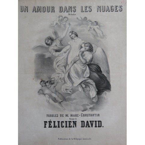 DAVID Félicien Un amour dans les nuages Chant Piano ca1840
