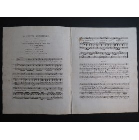 ROMAGNESI Antoine La Petite Mendiante Chant Piano ou Harpe ca1830