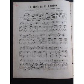 ARNAUD Étienne La Reine de la Moisson Chant Piano ca1848