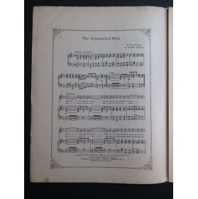 BERLIN Irving The Syncopated Walk Chant Piano 1914