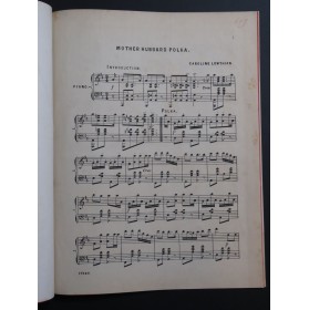 LOWTHIAN Caroline Mother Hubbard Polka Piano ca1890