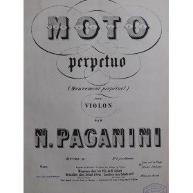 PAGANINI Niccolo Moto...