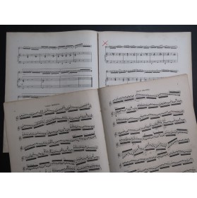 PAGANINI Niccolo Moto Perpetuo op 11 Violon Piano ca1860