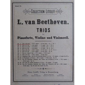 BEETHOVEN Trio No 1 op 1...
