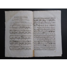 DE BRUCQ L. Le Souvenir du Bonheur Chant Guitare ca1820