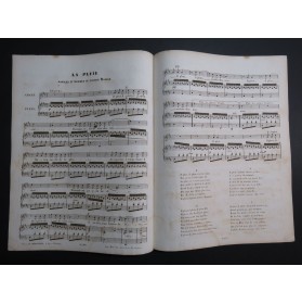 NADAUD Gustave La Pluie Chant Piano 1856