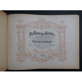 MENDELSSOHN Ouverturen Ouvertures Piano 4 mains XIXe