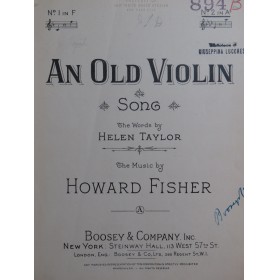 FISHER Howard An Old Violin...
