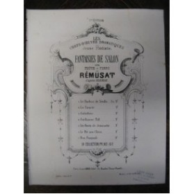 REMUSAT Jean Ad. Herman Les Noces de Jeannette Piano Flûte 1864