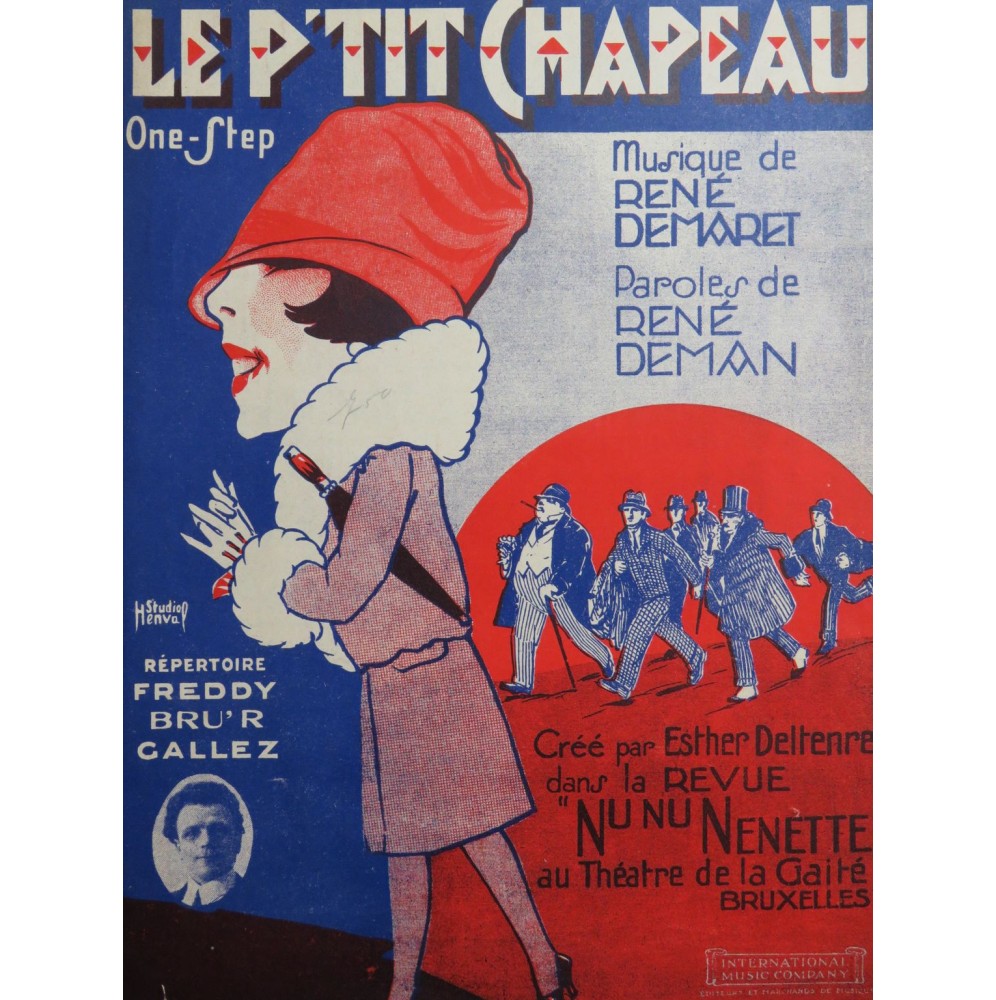 DEMARET René Le P'tit Chapeau Chant Piano 1927