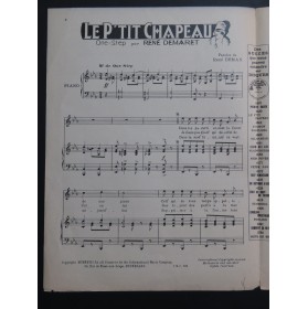 DEMARET René Le P'tit Chapeau Chant Piano 1927