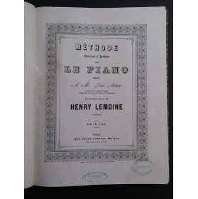 LEMOINE Henry Méthode BERTINI Henri Etudes Piano ca1840