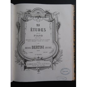 LEMOINE Henry Méthode BERTINI Henri Etudes Piano ca1840