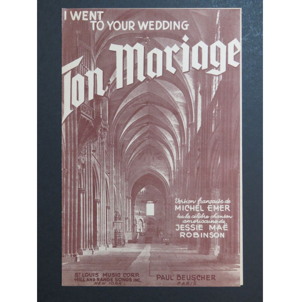 Ton Mariage Jessi Mae Robinson Chant 1952