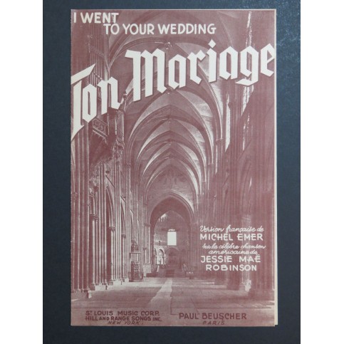 Ton Mariage Jessi Mae Robinson Chant 1952