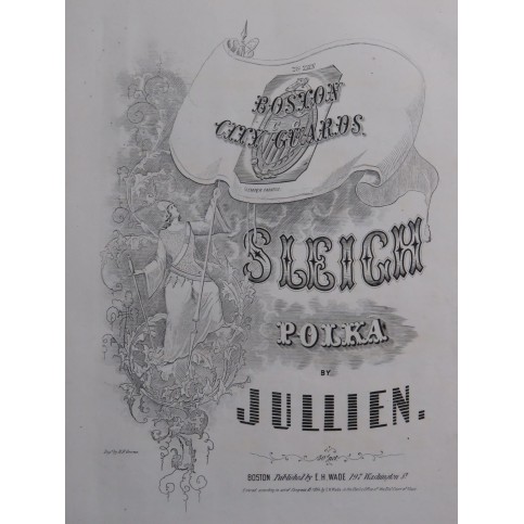 JULLIEN The Sleigh Polka Piano ca1850