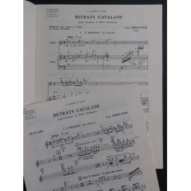 BROUWER Leo Retraits Catalans Piano Guitare 1987