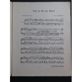 ROUSSEAU Alex. F. Veux-tu être ma Reine ? Piano