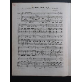 ARNAUD Etienne Le plus beau pays ! Chant Piano 1851