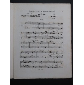 MEY Louis Norma Bellini Esquisses Dramatiques op 20 Piano 4 mains ca1870