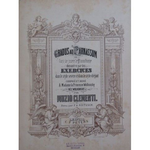 CLEMENTI Muzio Gradus ad Parnassum Piano XIXe