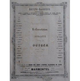 DUSSEK J. L. La Consolation...