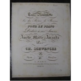 SCHWENCKE Charles Rondoletto Piano ca1828