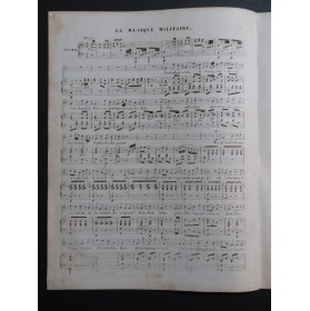 DE BEAUPLAN Amédée La musique militaire Chant Piano ca1840
