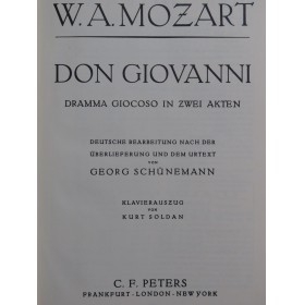 MOZART W. A. Don Giovanni...