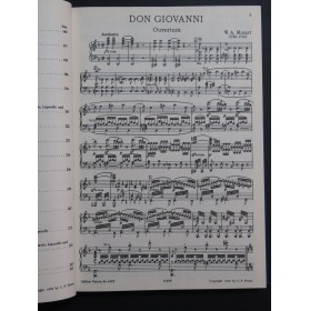 MOZART W. A. Don Giovanni Opéra Chant Piano