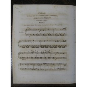 BLANGINI Félix Final de La Princesse de Cachemire Piano ca1830