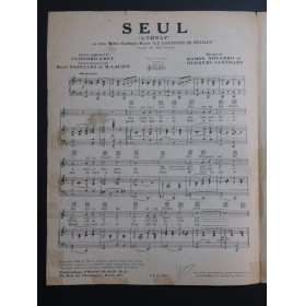 NOVARRO Ramon STOTHART Herbert Seul Chant Piano 1931