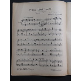 SCOTTO et CHRISTINÉ Petite Tonkinoise Piano 1906