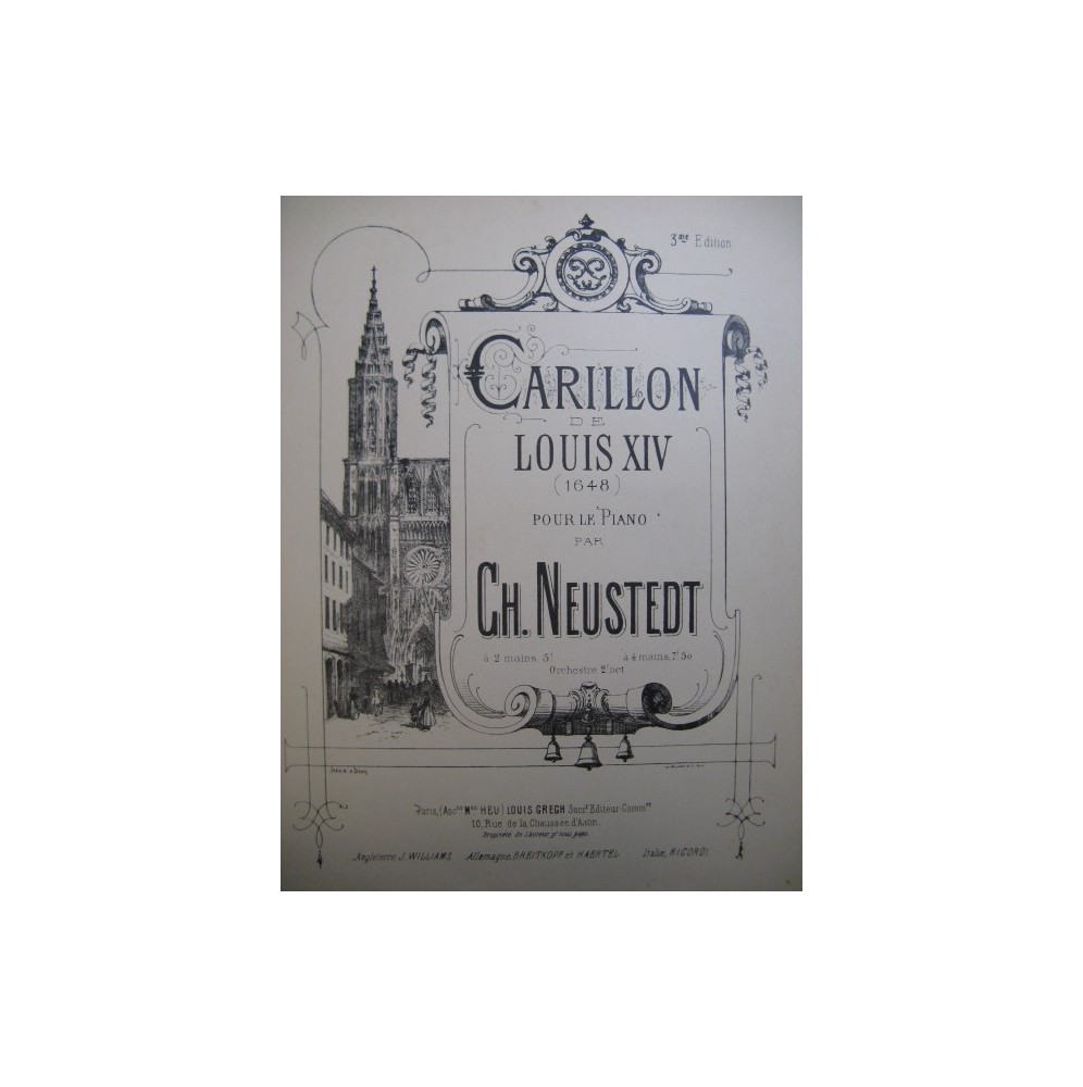 NEUSTEDT Charles Carillon de Louis XIV ca1880