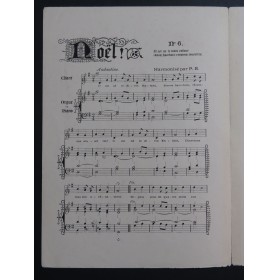 Noël No 6 Il est né le Divin Enfant Chant Piano ou Orgue ca1900