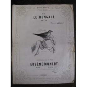 MONIOT Eugène Le Bengali Polka Piano XIXe