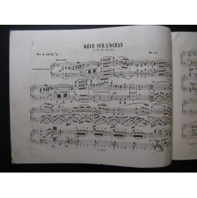 GUNG'L J. Rêve sur l'Océan Piano ca1860