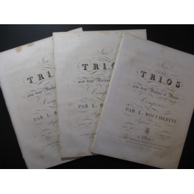 BOCCHERINI Luigi 6 Trios op 35 pour 2 Violons et Basse ca1820