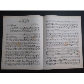 COLLIN Lucien Sur le Lido Chant Piano ca1880