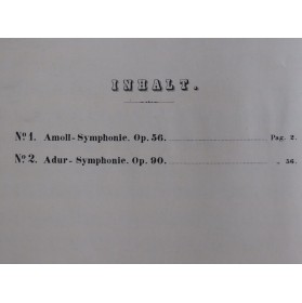 MENDELSSOHN Symphonien Symphonies Piano 4 mains XIXe